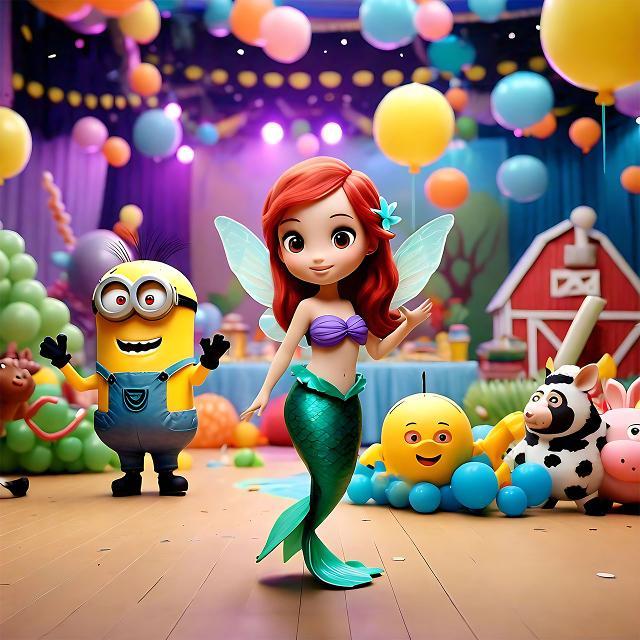 Kids theme balloon decoration