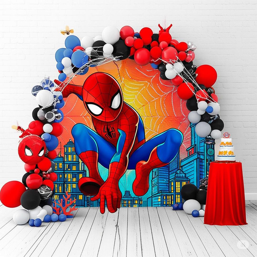 Spiderman Theme balloon decoration