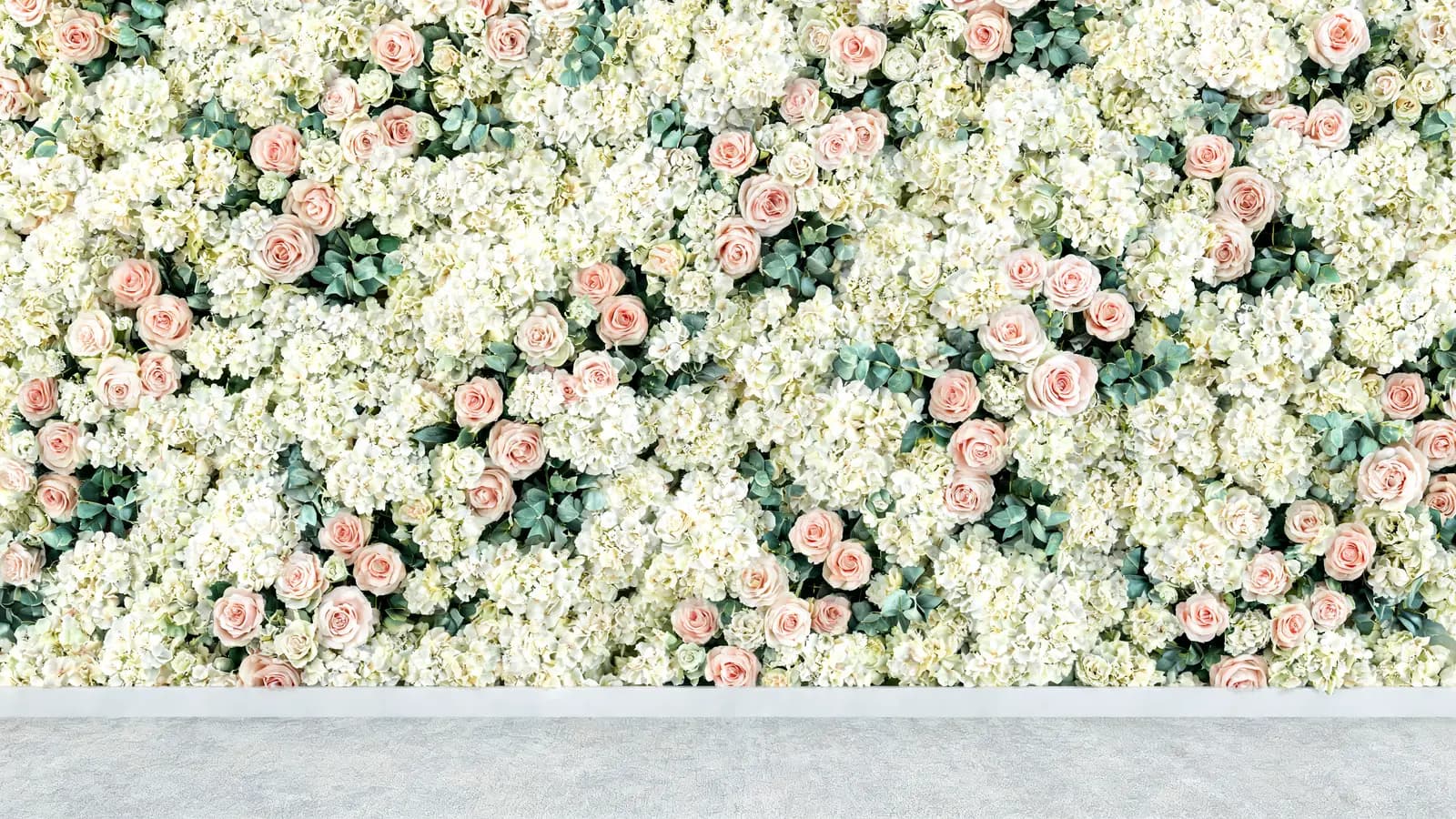 Artificial Floral Backdrop