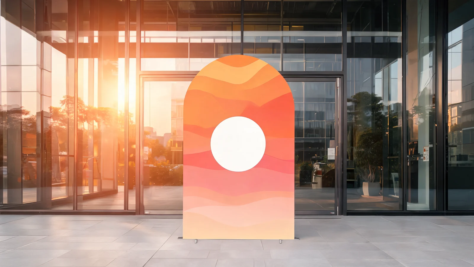 Branded Welcome Arch Standee