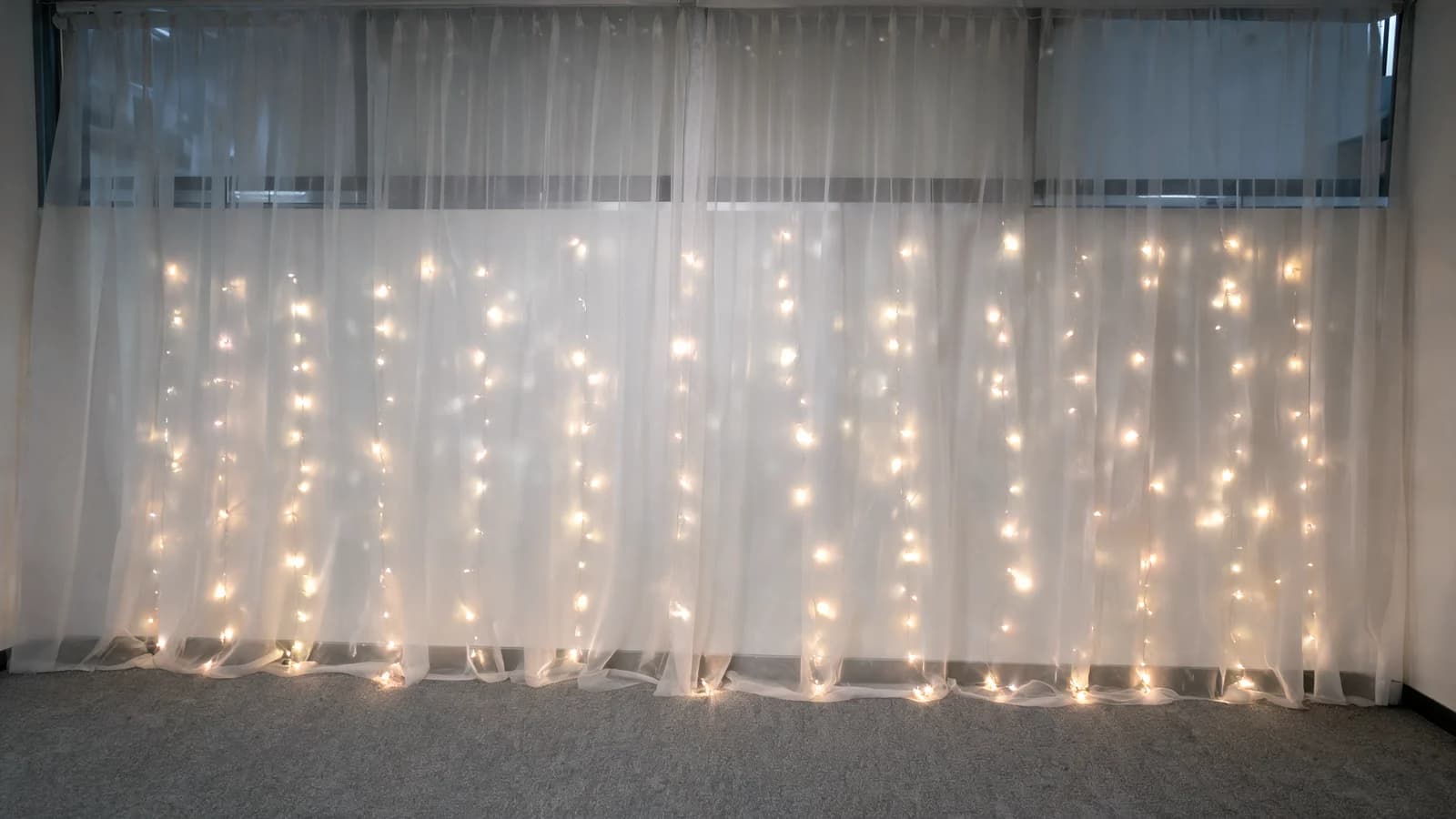 Fairy-light + Drape Backdrop